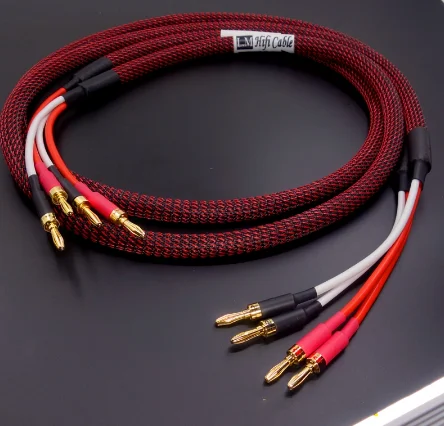 2 шт. 4 квадратных акустических кабеля из бескислородной меди|Усилители мощности|