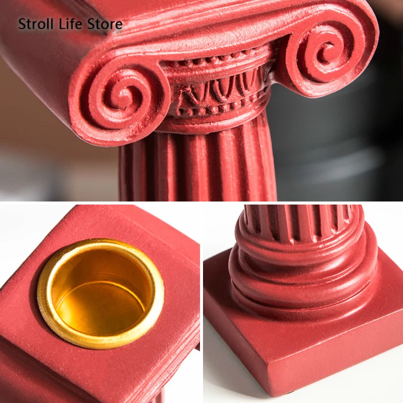 Nordic Creative Candle Holders Stand Retro Ornaments Wedding Centerpieces Candles Home Decoration Bougeoir Gift FC469 | Дом и сад