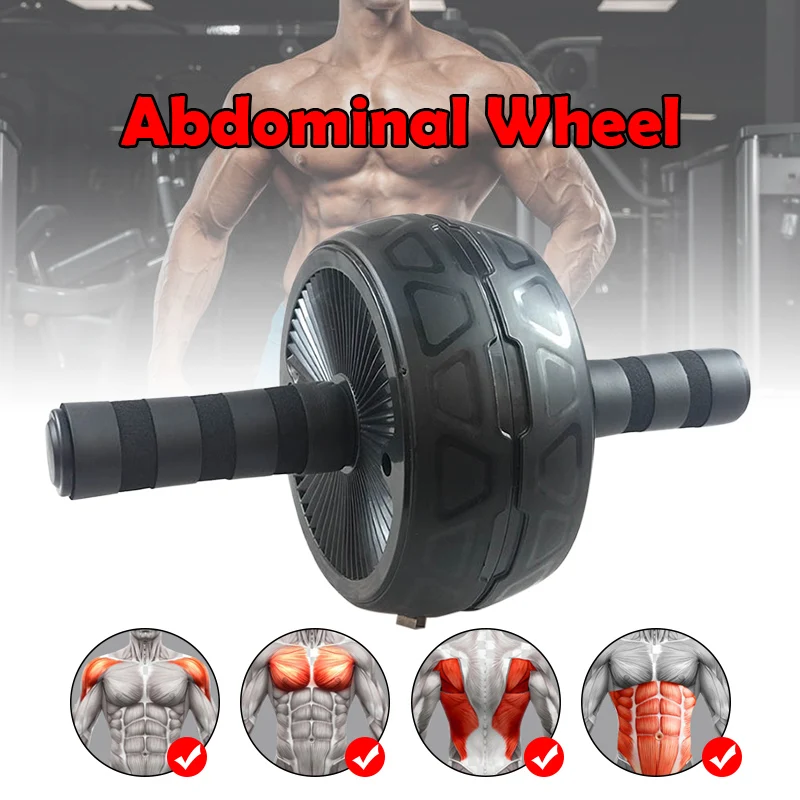 

Abdominal Wheel Kit with Knee Pad Abdominal Muscle Wheel Home Fitness Equipment for Men Women CMG786