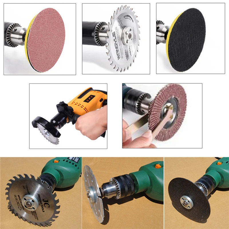 

Wood Metal Polishing Cutting Replacement Accessories Set For 3/8" Electric Drill And 100mm Angle Grinder