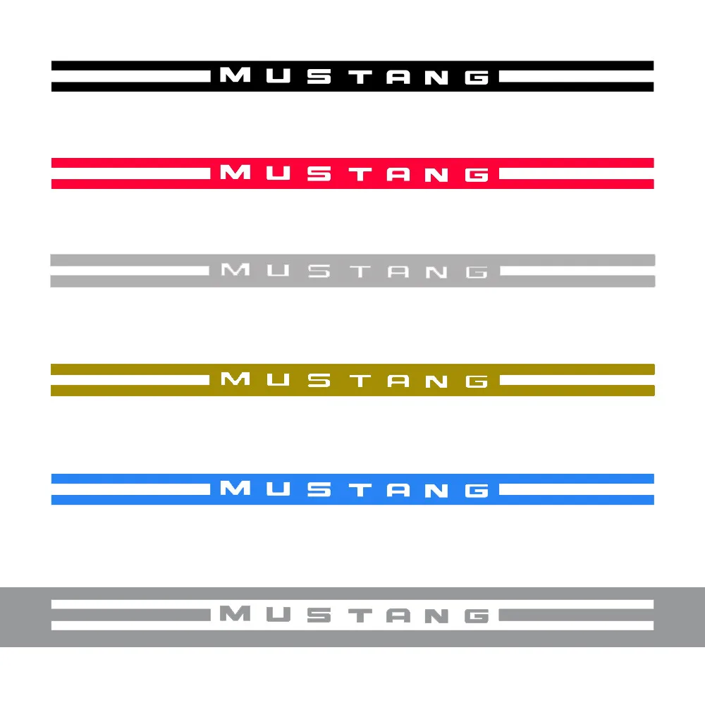 2 шт. виниловые наклейки на дверь и боковые полосы для Ford Mustang 2009-2020 GT Shelby |