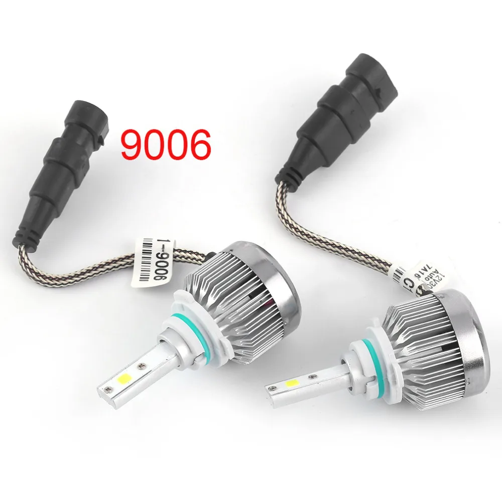 ICOCO светодиодный 12V H4 Автомобильные фары 60 Вт 6000LM H1 H3 H7 H8/H9/H11, 9003/HB3/HB4 светодиодный комплект Headbulbs сов монолитный блок светодиодов фары