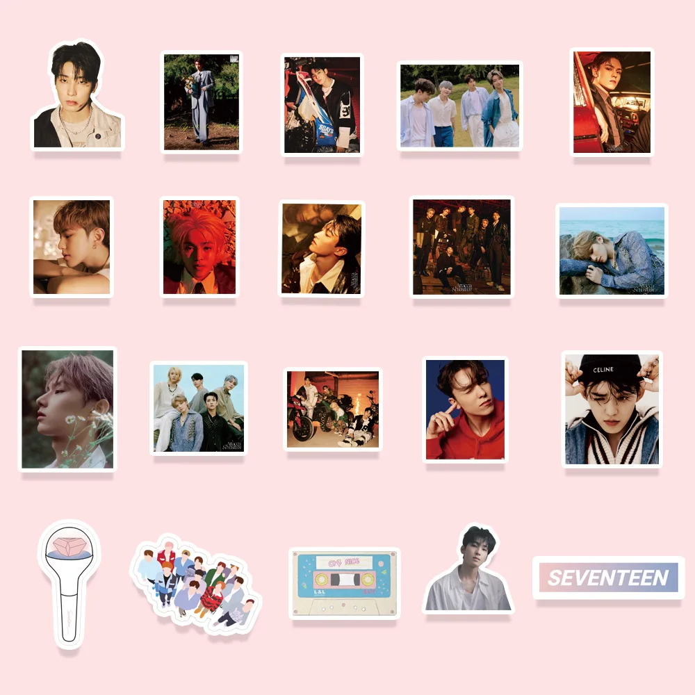 107 шт./компл. Kpop наклейка SEVENTEEN s Lomo карты новый альбом ATTACCA Высокое качество HD фото