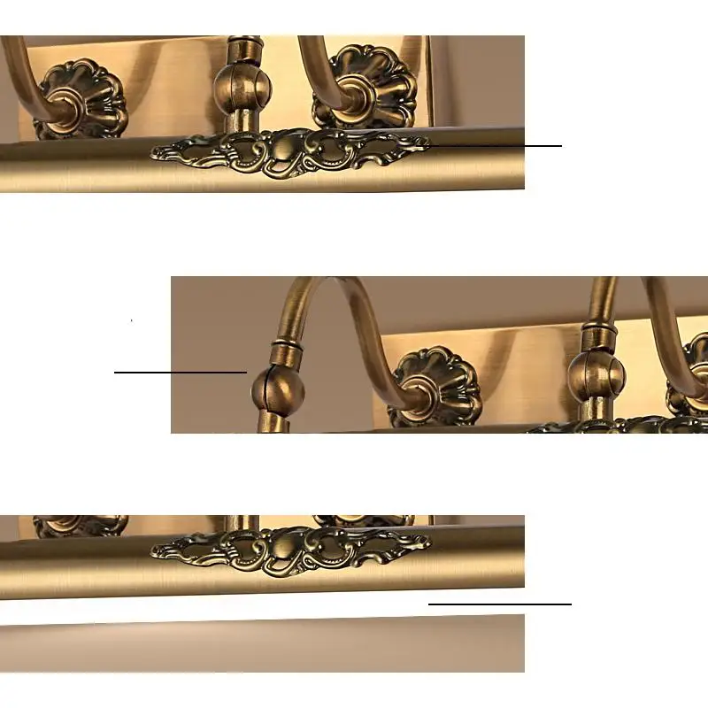 Античная латунь с стены стол для макияжа косметические лампа макияж кабинет