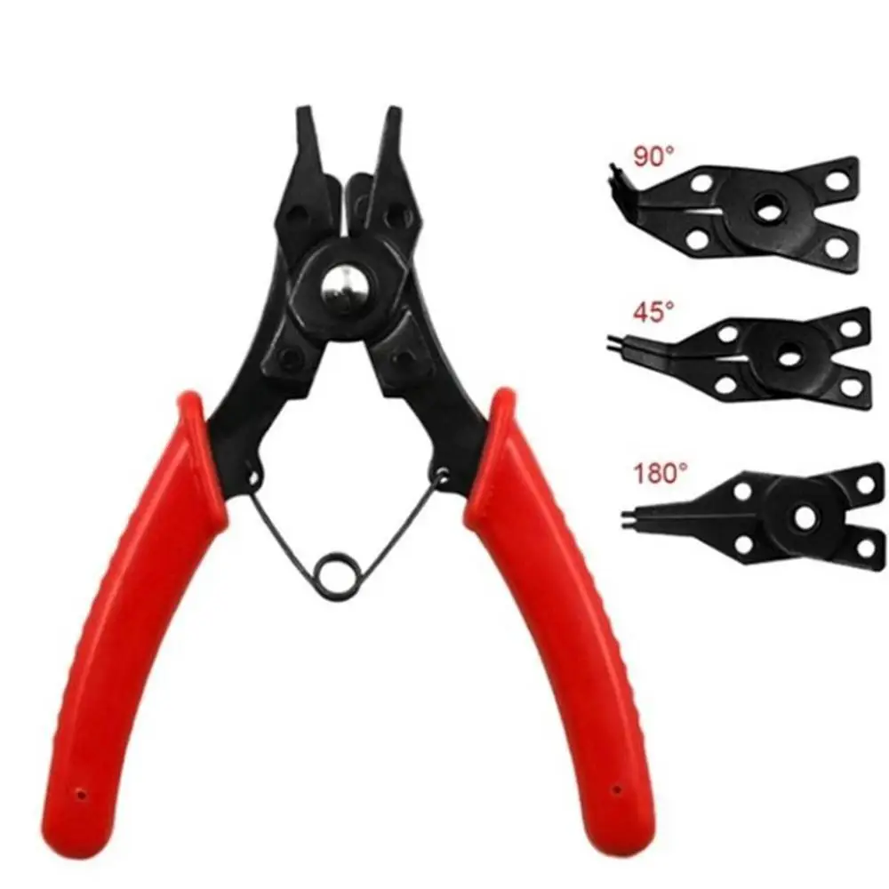 Новинка 4 в 1 щипцы для стопорных колец Четырехсторонние плоскогубцы крепежный