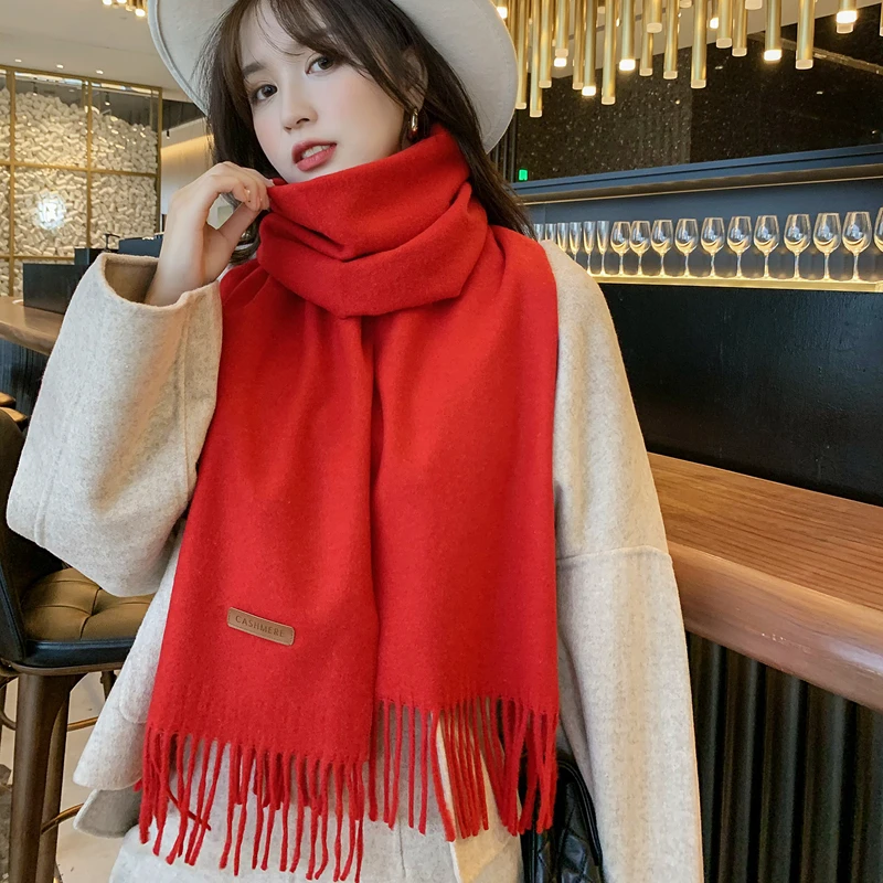 Высококачественный великолепный роскошный классический шерстяной шарф с шалью