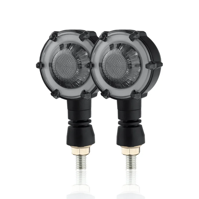 

LED Two-color Modification Round Motorcycle Turn Signal Signal Light Sequence Flasher Motorcycle Accessories