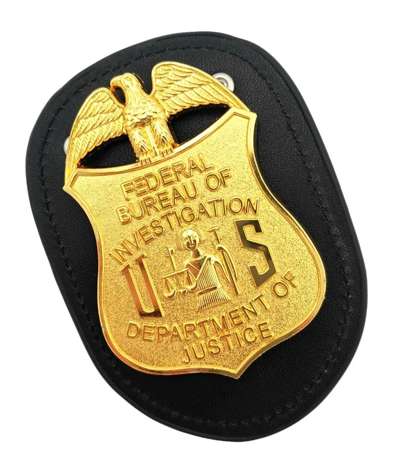 Новый кожаный Универсальный держатель для значков полицейский детектив с