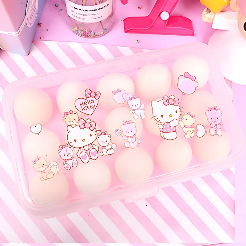 Hello kitty холодильник коробка для яиц хранения продуктов свежая поддержка сетка