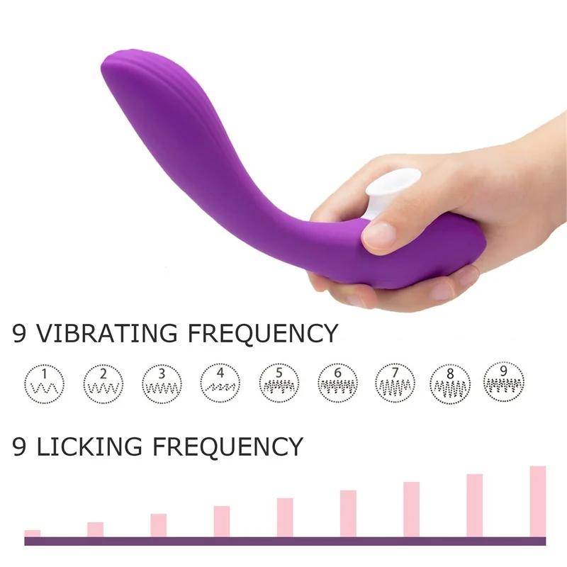 Влагалище сосание вибратор 9 скоростей водостойкая присоска оральный