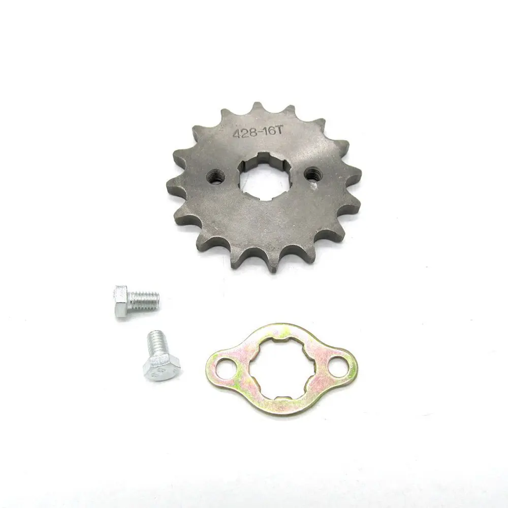 

Motorcycle engine sprocket 20MM inner diameter small sprocket accessories 428-16T tooth sprocket 16 tooth small sprocket