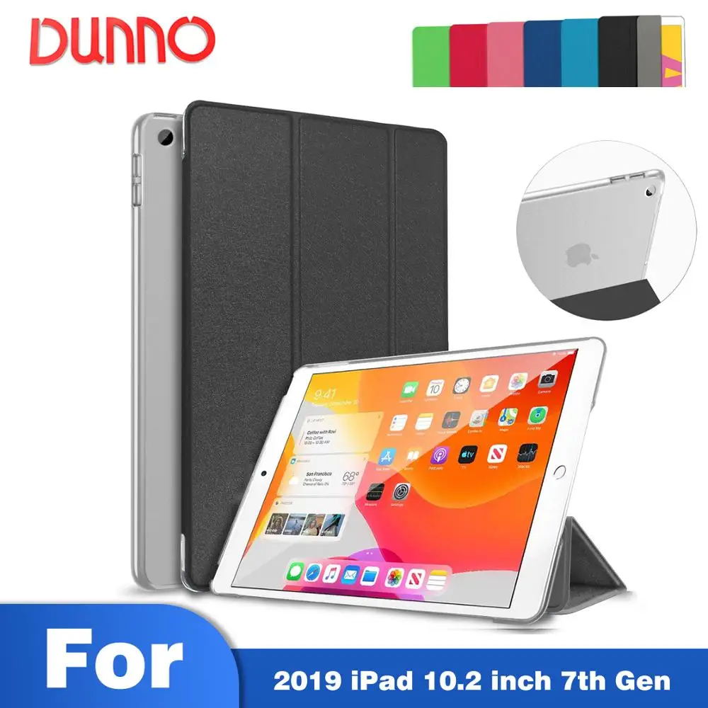 Для 2019 iPad 7 го поколения чехол для 10 2 умный откидной планшета тонкий легкий A2197 A2198