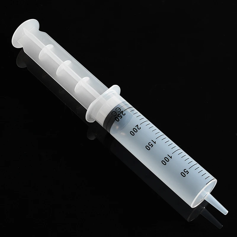 

1Pc 250ml Plastic Large Capacity Syringe Large Disposable Capacity Syringe For Refilling Measuring & 1m Tube
