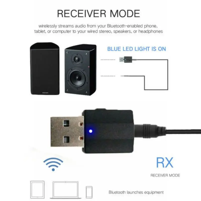 2 в 1 Bluetooth приемник передатчик практичный 5 0 адаптер аудио USB цифровые устройства |