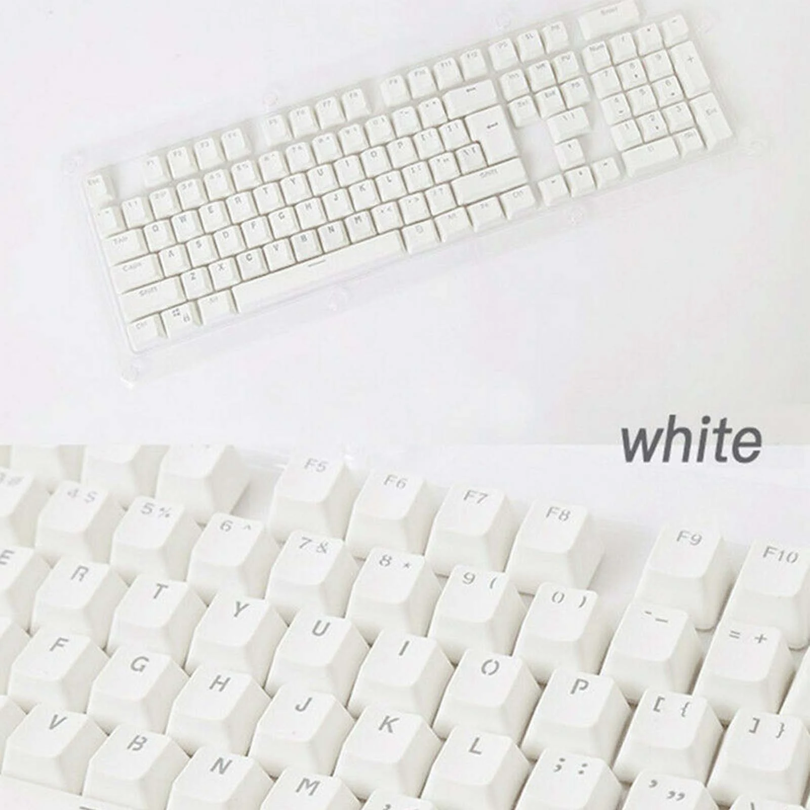 104 ключи Doubleshot PBT подсветкой ключ Шапки для Cherry MX Переключатель Клавиатуры пробел