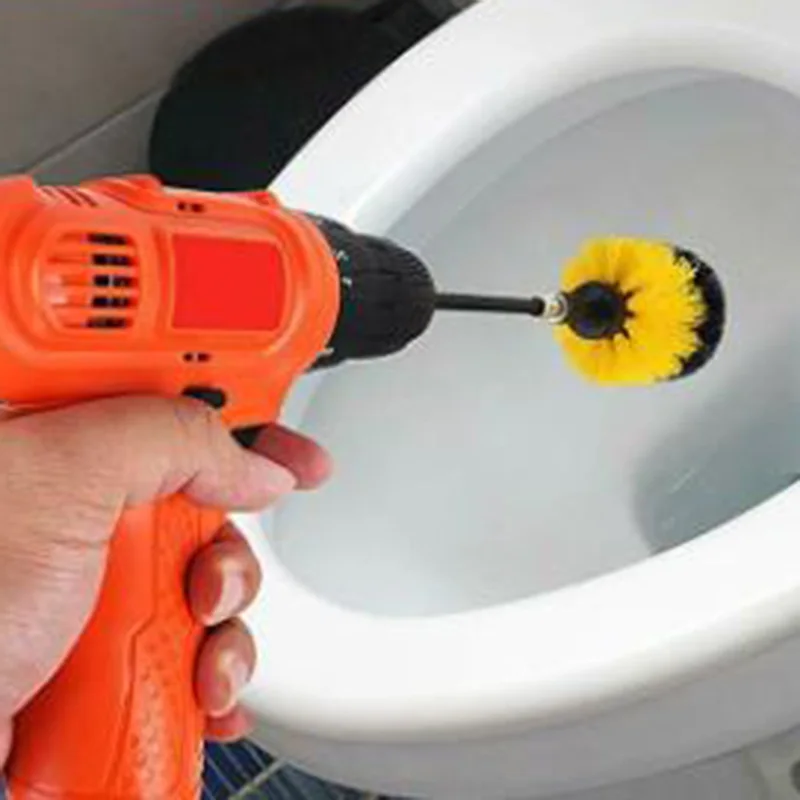 

Cleaning Drill Brush Kit Floors Upholstery Tile Power Scrubber Cleaner Kit