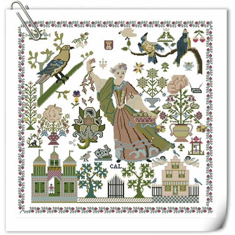 

ZZ4126 For Needlework Kit NOT PRINTED Cross stich Painting Set Cross Stitch Kits Cross-stitch Embroidery Set Stitch Kits Cross
