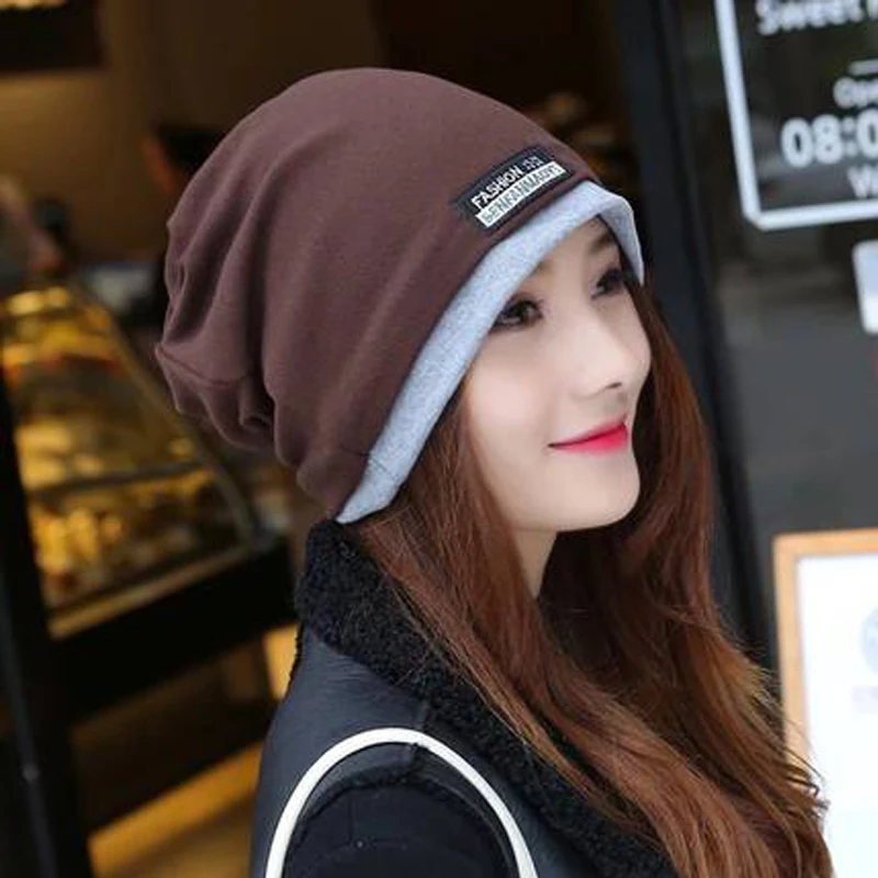 Foux шапочки шапки осень зима для женщин и мужчин многофункциональный