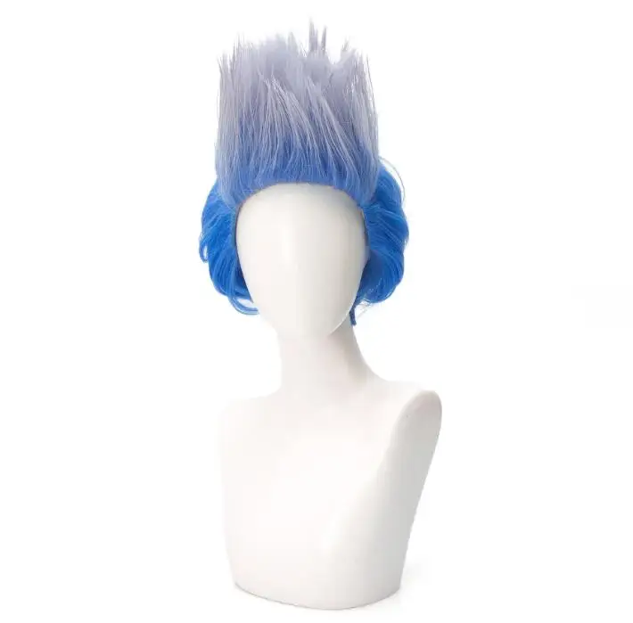 

Anime 30CM Short Wig Cosplay Descendants 3 Hades Costume Heat Resistant Synthetic Hair Men Halloween Party Role Play Wigs