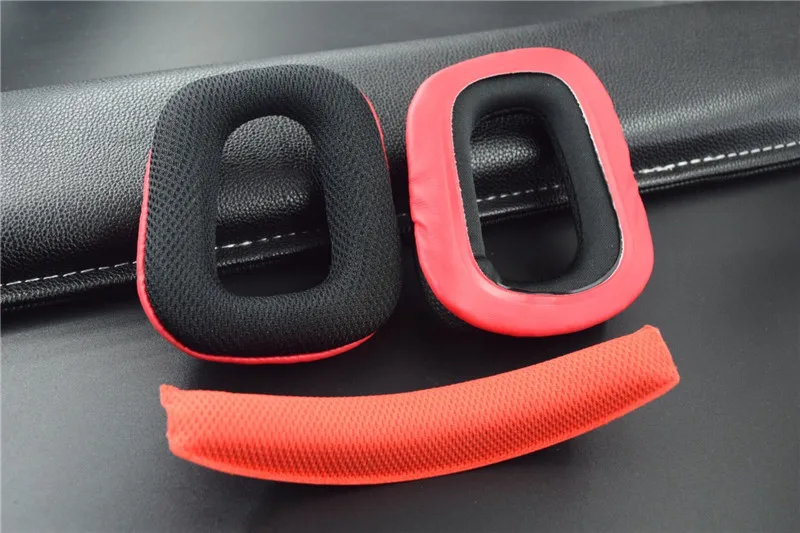 RED G930 G430 F450 Накладки для наушников для logitech G35 G930 G430 F450, Сменные подушечки для наушников, накладки для наушников, губка для головы - Цвет: RED G930 G430 F450