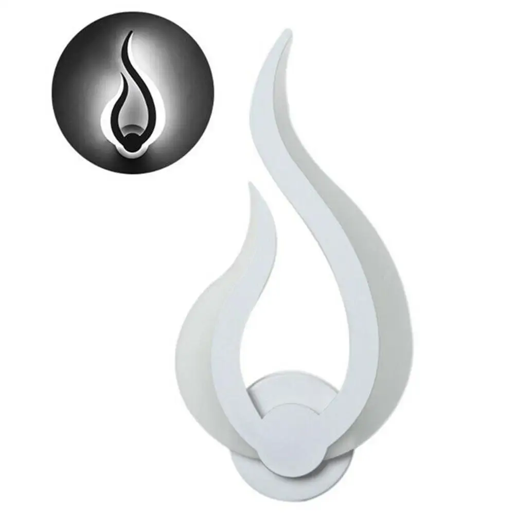 

LED Light Modern Wall Lamp Acrylic Sconce 10W AC90-260V Flame Shape Indoor Bathroom Bedroom Living Room Hallway Art Decoration