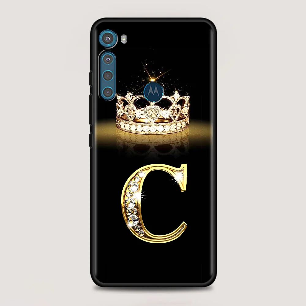 diamond crown letter for motorola one fusion case for moto g10 g9 g8 plus play power one g20 g30 g40 g50 g60 edge 20 phone shell free global shipping