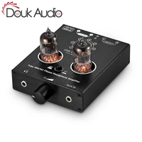 douk audio mini vacuum tube phono stage preamp for mmmc turntables desktop valve headphone amplifier hifi stereo audio preamp