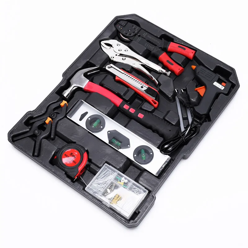 187pcs Hardware Tool Set Aluminum Trolley Case Portable Multi-function Toolbox Combination Wrench Plier Hand | Инструменты