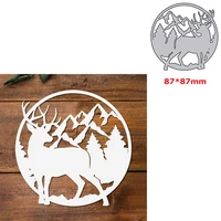 metal cutting dies mold reindeer die cut diy paper craft knife mould blade punch stencils embossing dies 2021
