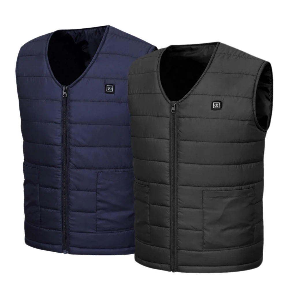 New 10 Heated Vest Smart Electric Heating Vest Sleeveless Jacket USB Rechargeable Unisex Outdoor Winter Warm Jacket M-7XL
