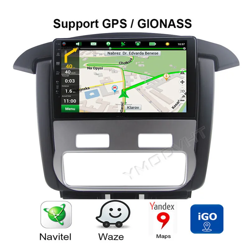 YMODVHT 9 дюймов 4 Гб + 64 ГБ Android 0 Автомобильный DVD Радио для Toyota Innova 2007 до 2010 2011 2012 2013 2014
