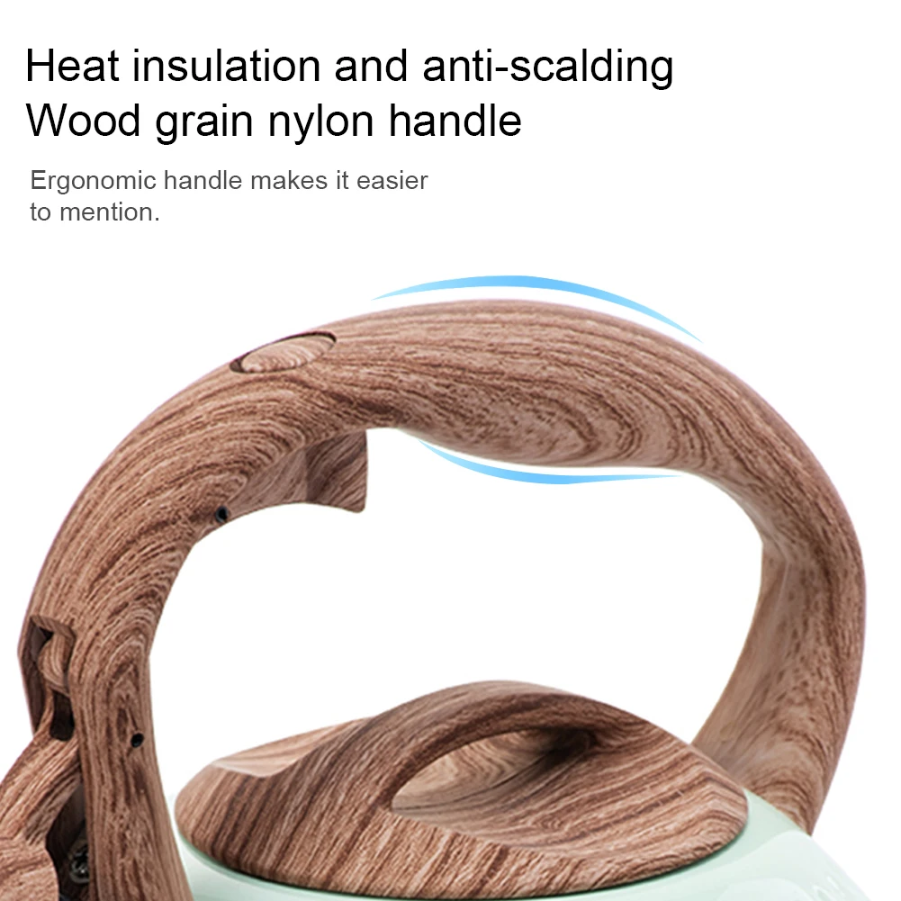 3L Нержавеющая сталь со свистком Чай чайник плита эмаль Еда Класс горшок с