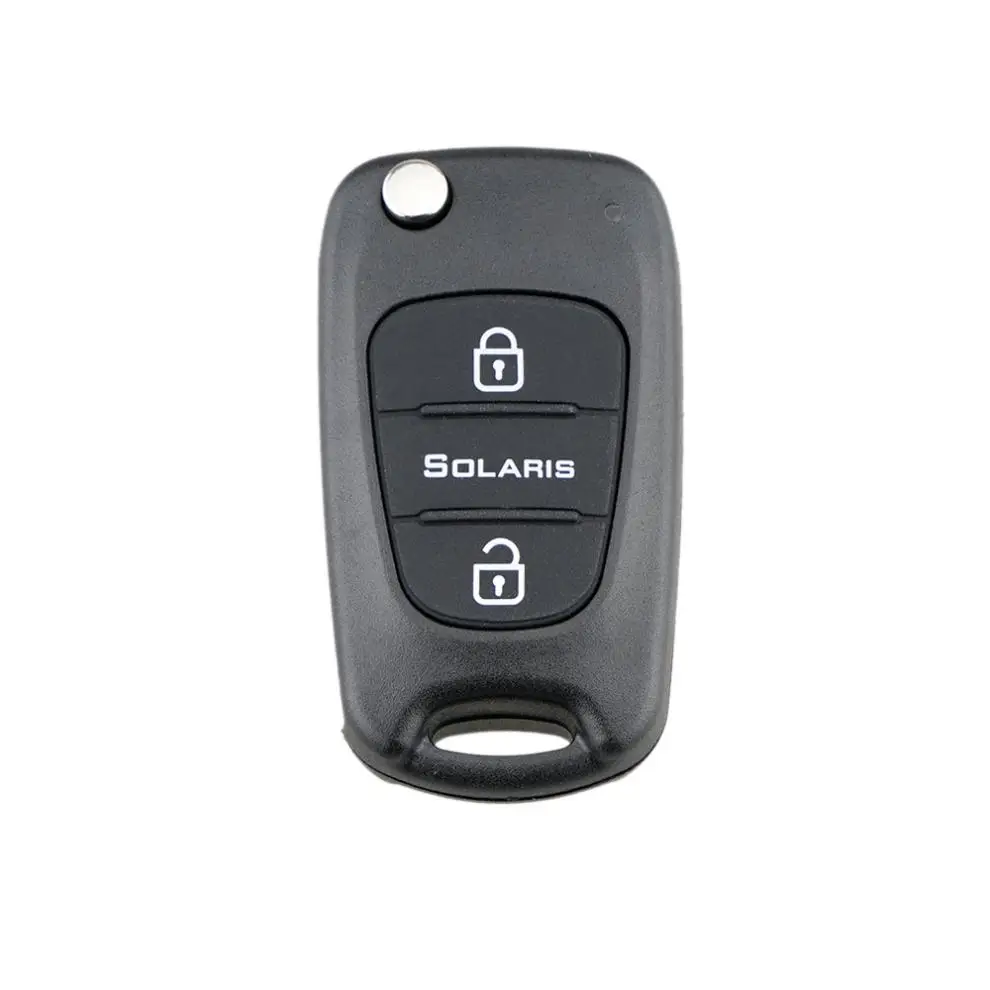 Складной чехол для дистанционного ключа от машины с 3 кнопками запасной пустой