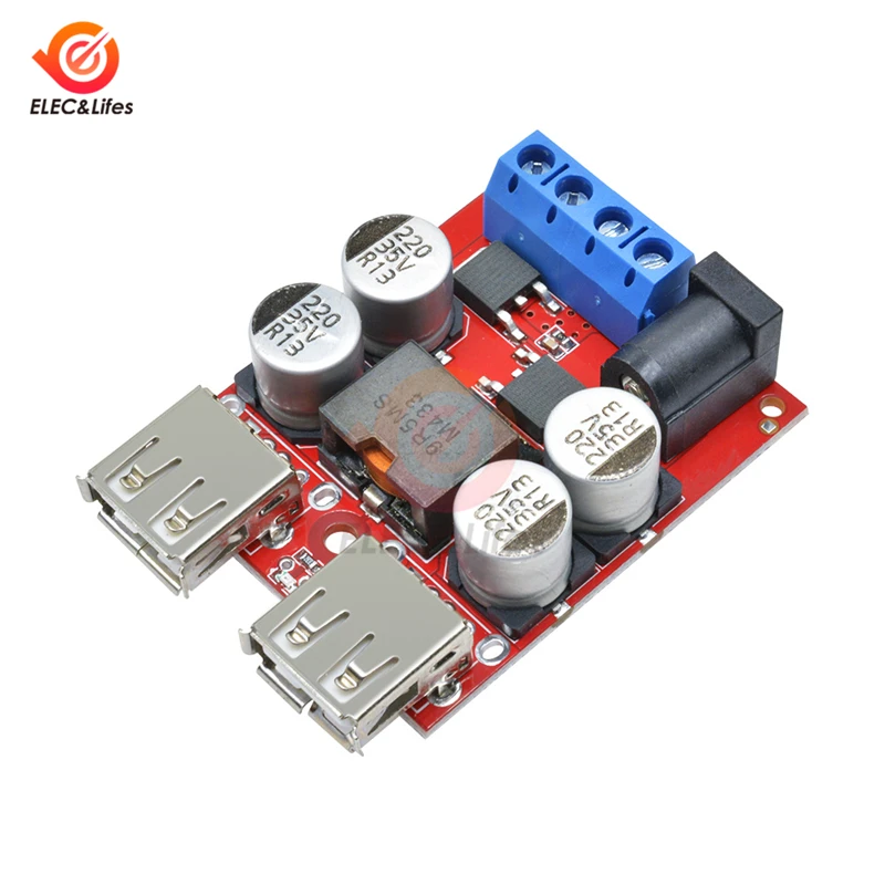 5 В автомобильное зарядное устройство зарядная плата DC-DC 8 В-35 до А понижающий