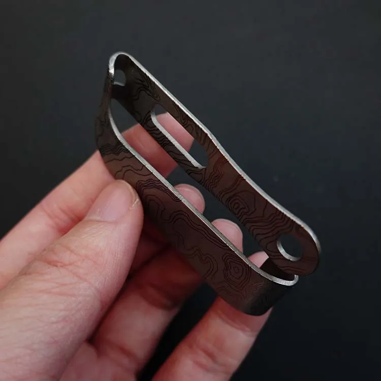 Футляр из титанового сплава K зажим для задней крышки кожаные товары легкий