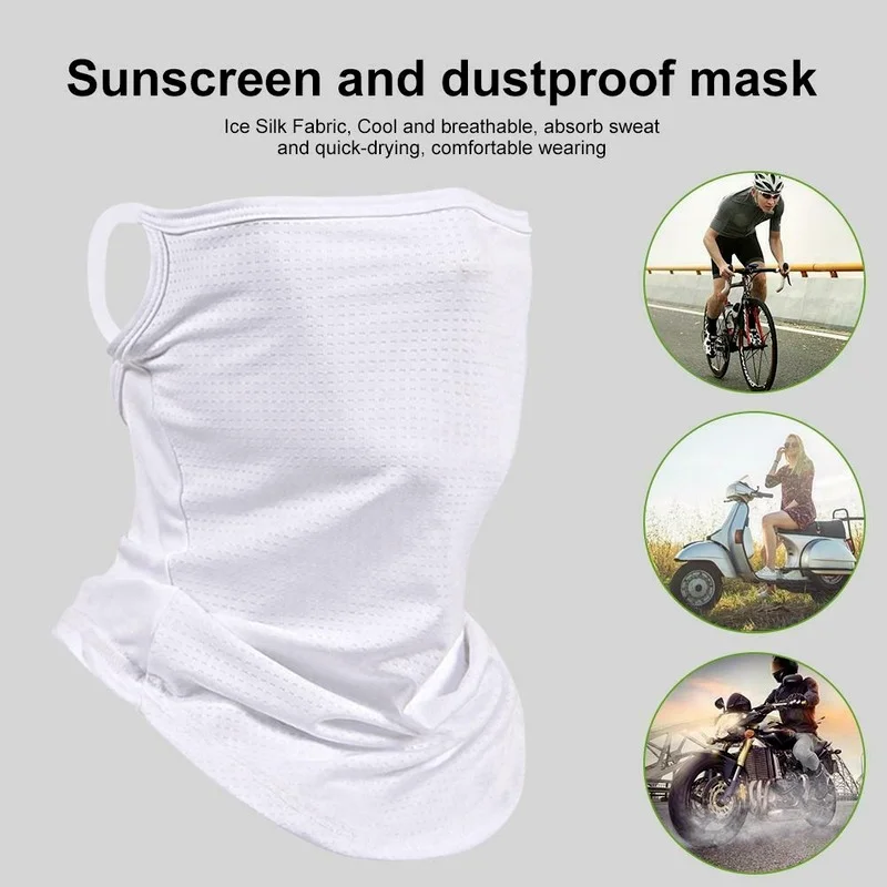

1PC Solid Seamless Earmuffs Sports Scarf Breathable Ski Skating Sports Face Mask Scarf Riding Bicycle Ear Protection Half Mask