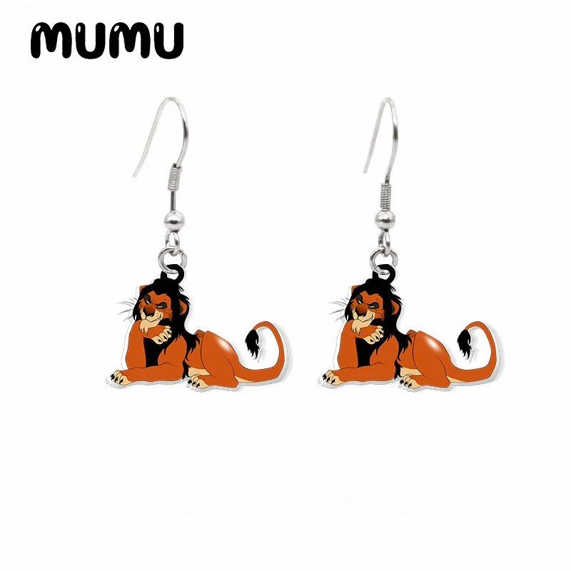 Новинка 2020 висячие серьги Король Лев акриловые с симбой и баной ювелирные