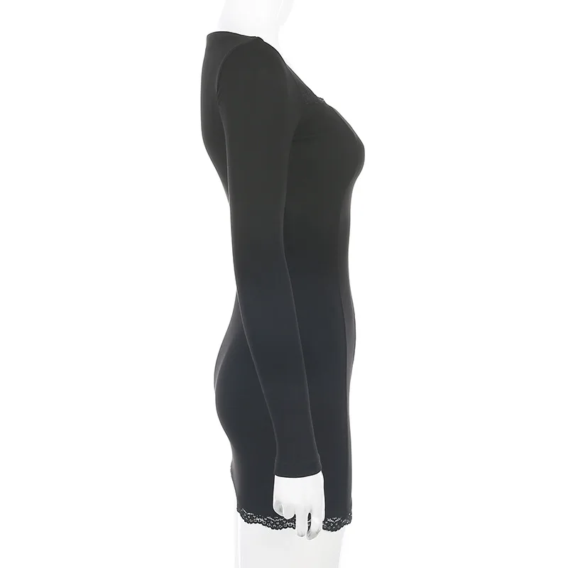 Сексуальное женское кружевное Бандажное облегающее Короткое мини-платье