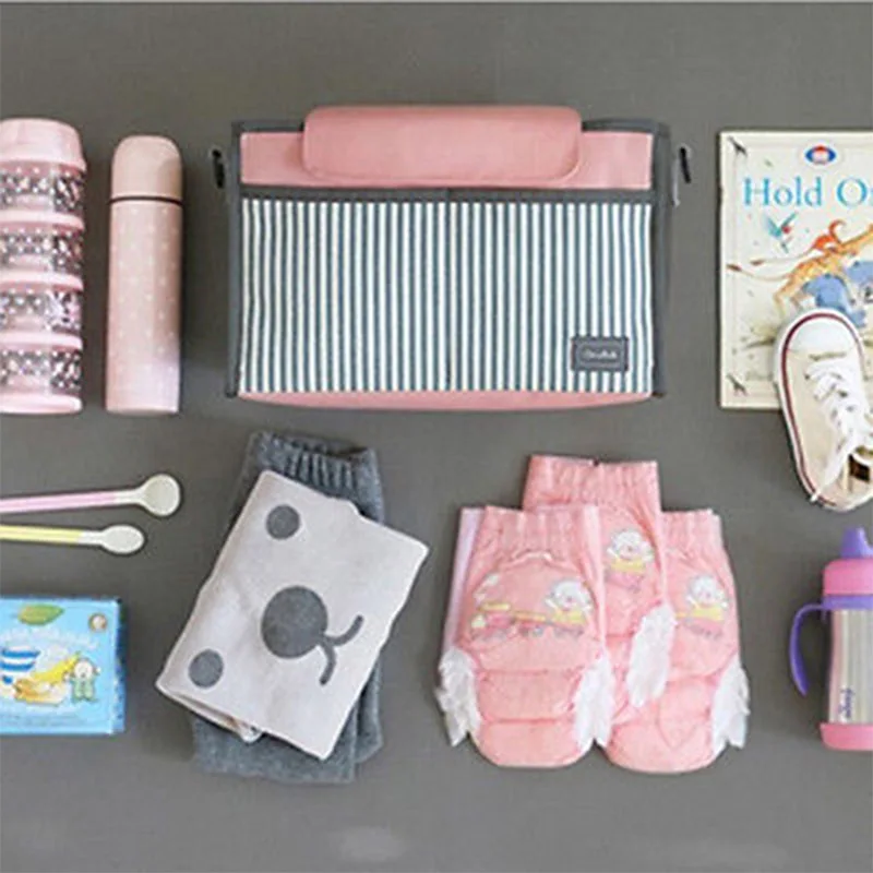 

Fashion Multifunctional Mummy Bag Baby Diaper Nappy Pram Stroller Hanging Bag