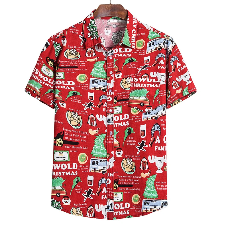

Летняя короткая рубашка с рукавами Мужская модная уличная одежда гавайская рубашка с цветочным рисунком мужской Хай-стрит в стиле «хип-хоп...