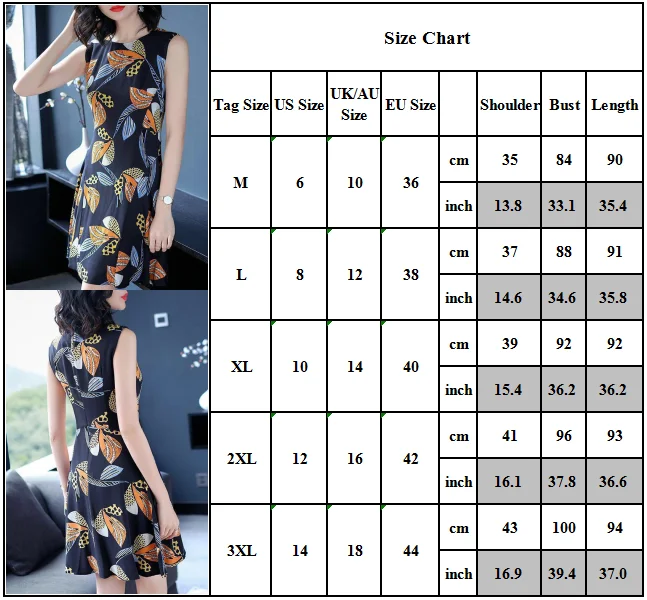 

Women Vintage Floral Sleeveless Tank Dress Ladies Holiday Beach Party Sundress