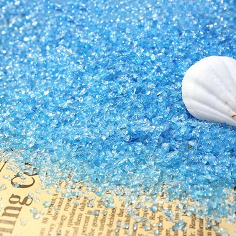 Coloured Glass Sand in Mini landscape or Bonsai Fleshiness Fairy Garden Potted Plant Decoration Fish Tank DIY Accessory Ornament | Дом и сад