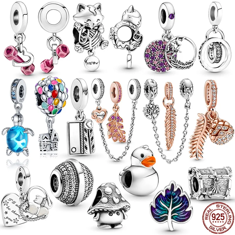 Новинка 2021 подвеска-бусина в виде котенка и розовых гантелей рыбы подходят для