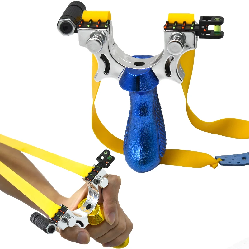 

Professional Small Slingshot Frosted Resin Material Shooting Sports Equipment with Laser Slingshot Catapult Multi-color Optional