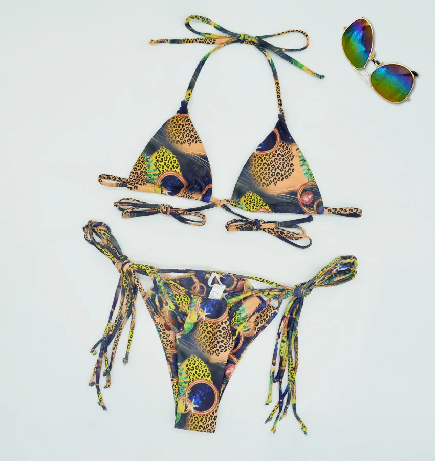 

Bathing Suits Woman 2021 New Swimsuit High Waisted Swimsuit Sexy Micro Fashion Printed BIKINI TRIANGLE Swimsuit Bikini Bikini