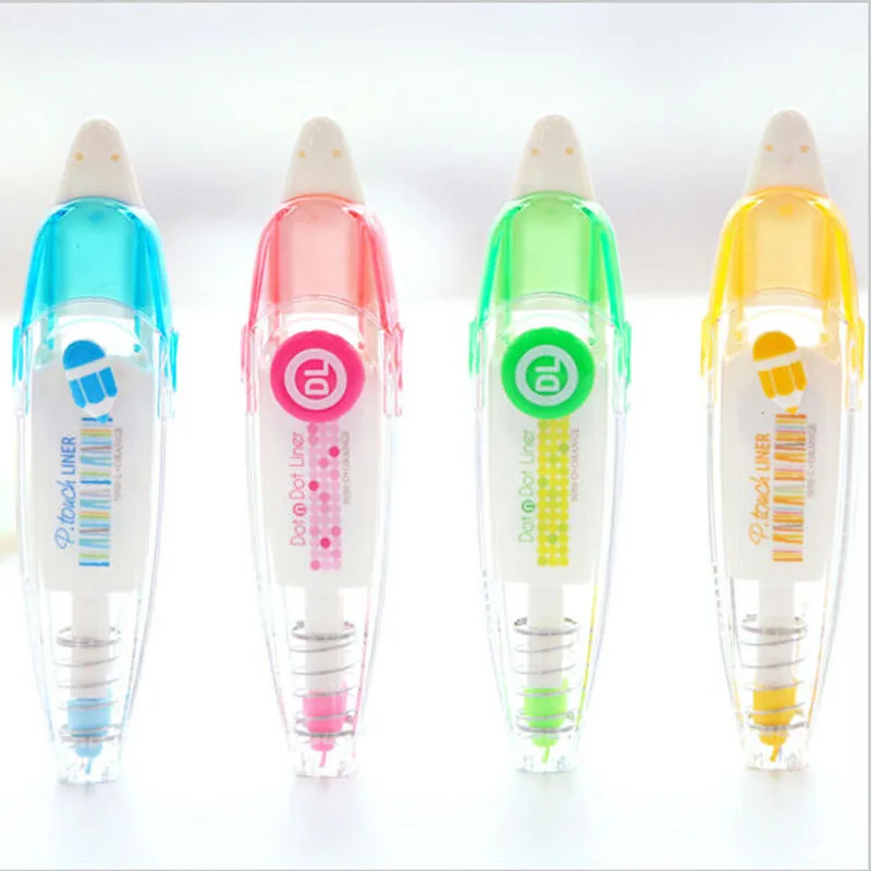 12 шт./лот новая Корректирующая лента в горошек декоративная маркировочная