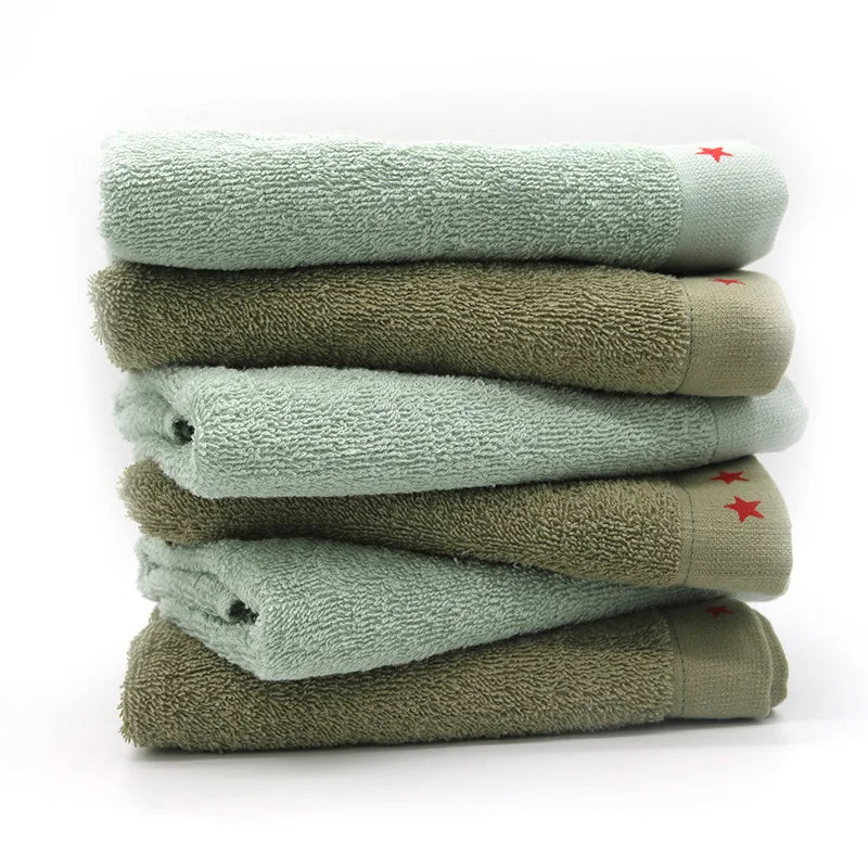 Шэньчжэнь 07 стандартное полотенце из чистого хлопка для студентов военной