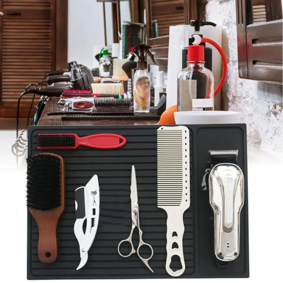 Hairdressing Supplies PU Silicone Gel Non-Slip Pad Cushion Hairdresser Electric Hair Cutter Clipper Tools Cushion Barber Shop