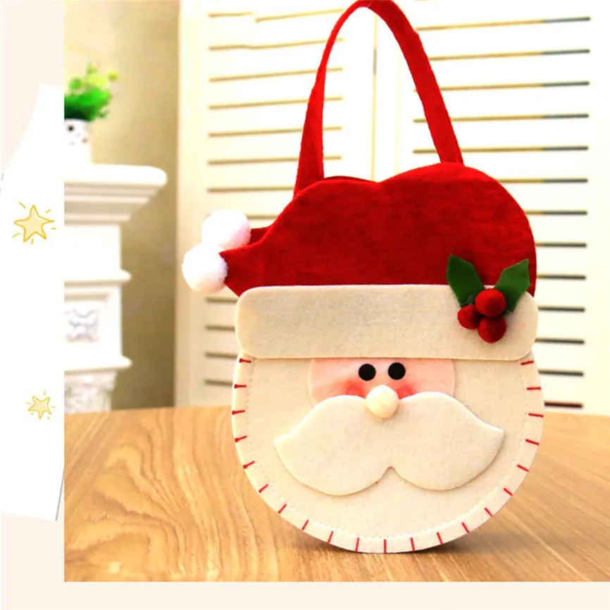 Рождественские подарочные сумки для детей в стиле старый человек из хлопка с