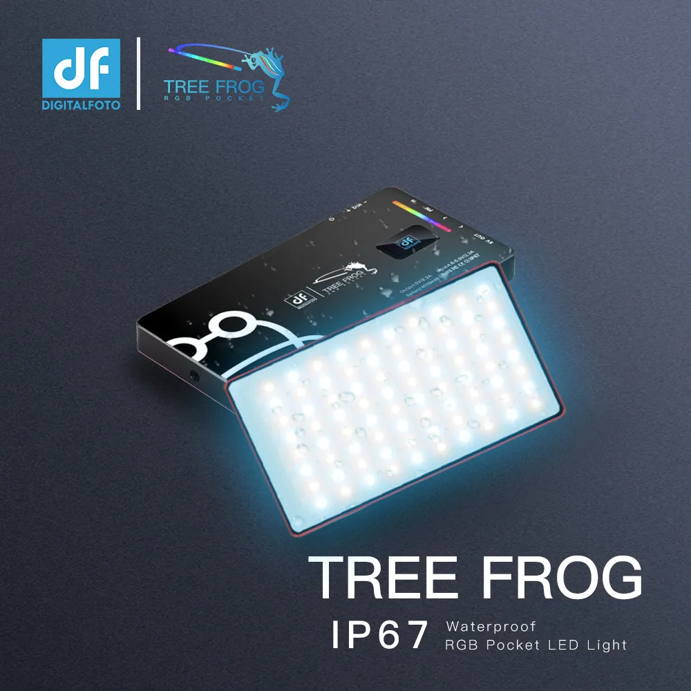 ЦФ цифровой фотосъемки дерево лягушка 18 Вт * 2 RGB 4000 мА/ч Панель светильник IP 67